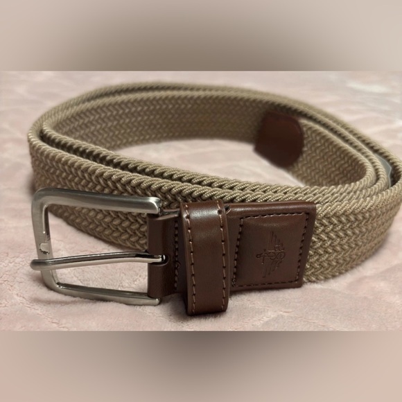 Dockers Men's Tan and Brown Woven Belt - Picture 1 of 6